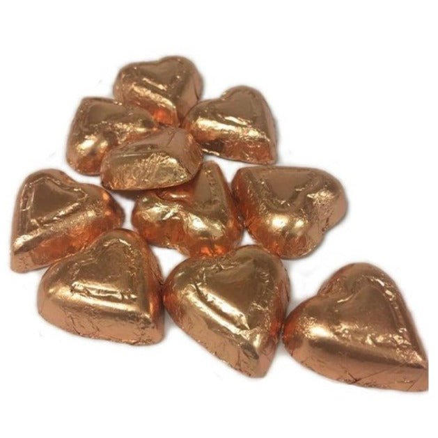 Dark Chocolate Foil Hearts