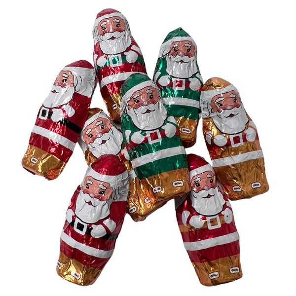 Milk Chocolate Foil Santas