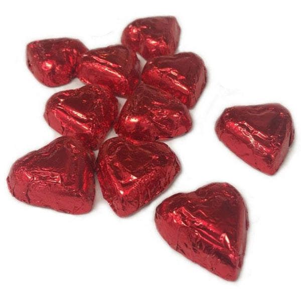 Red Foil Hearts (Milk Chocolate)